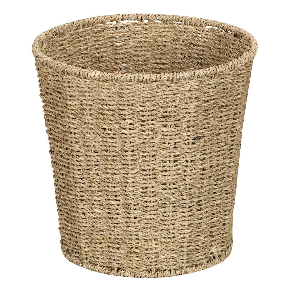 Household Essentials Natural Seagrass Waste Basket-ML-5692 - The Home Depot