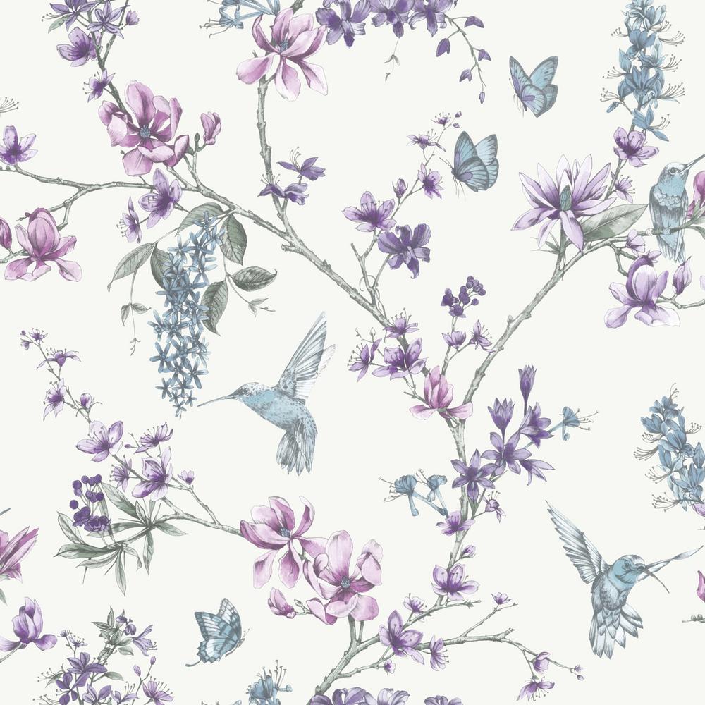 Graham & Brown Simplicity Simplicity Pearl/Lilac Removable Wallpaper