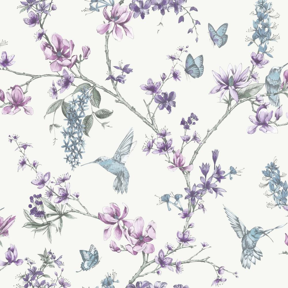 Graham Brown Pearl Lilac Vinyl Strippable Wallpaper Covers 56 Sq Ft 1041 The Home Depot