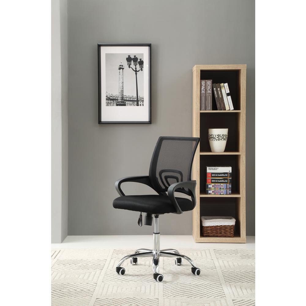 UPC 812183010017 product image for Mesh Black Mid-Back Office Chair with Chrome Base | upcitemdb.com