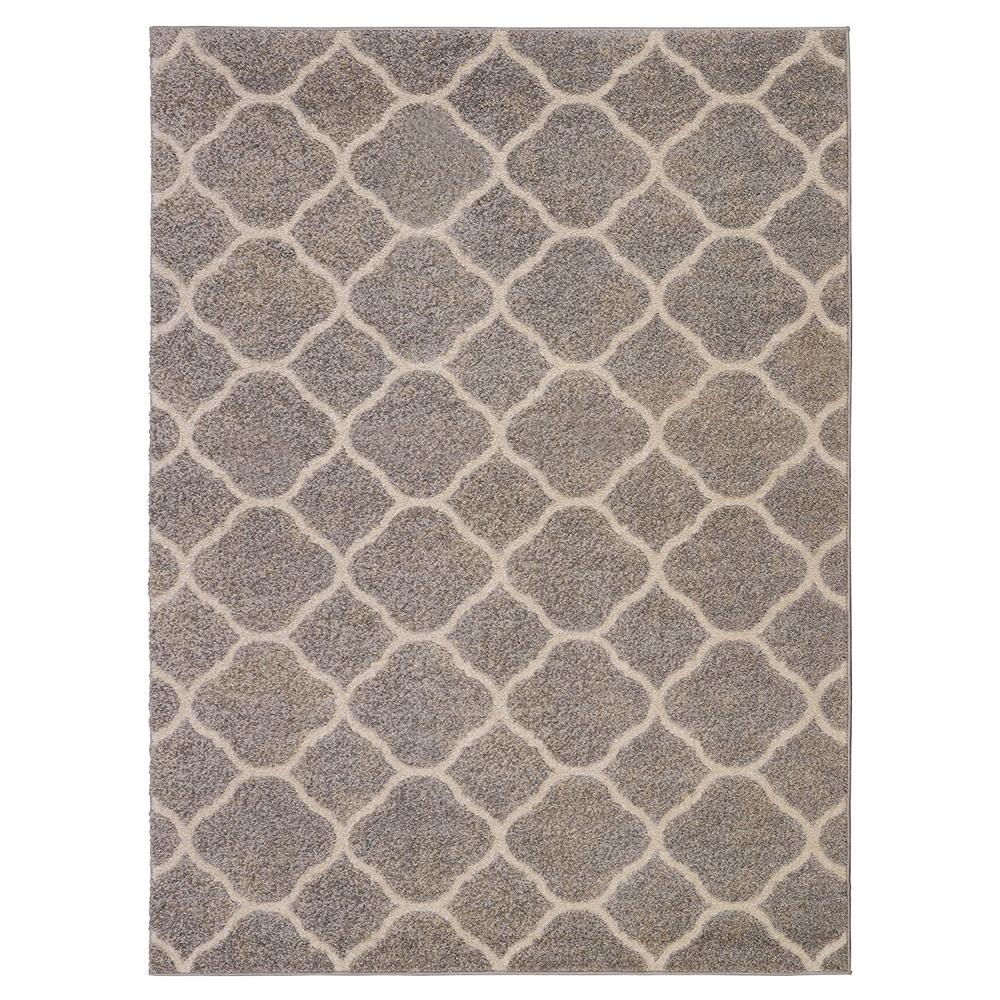 Urban Collection Contemporary Sculpted Effect Moroccan Trellis Light Urban Collection Contemporary Sculpted Effect Moroccan Trellis Light Grey 5 Ft X 7