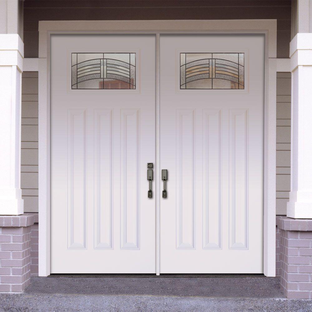 Feather River Doors 74 In X 81 625 In Rochester Patina Craftsman