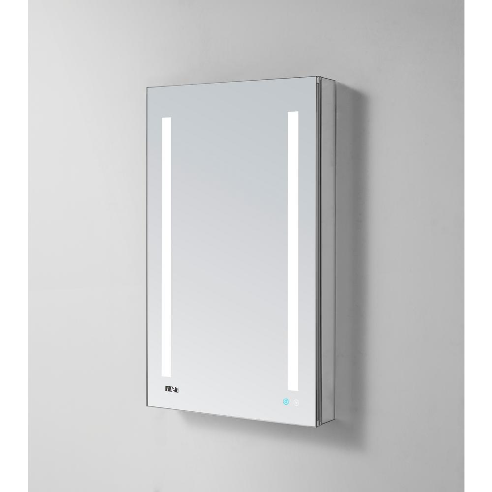 Flawless 24 In W X 40 In H X 4 In D Recessed Or Surface Mount Anodized Aluminum Medicine Cabinet Mc 2440 The Home Depot