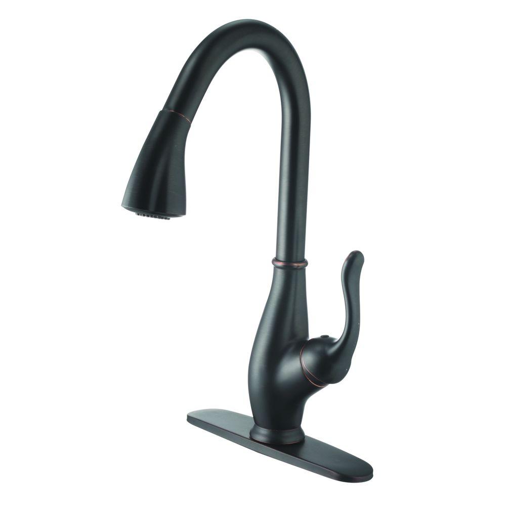 Yosemite Home Decor Single Handle Pull Down Sprayer Kitchen Faucet Yosemite Home Decor Single Handle Pull Down Sprayer Kitchen Faucet In Oil Rubbed Bronze