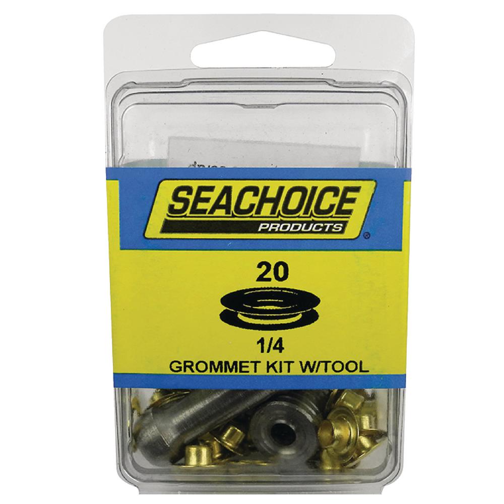 Seachoice Grommet Kit With Tool 20 Sets 1/4 in. Grommets59996 The Home Depot