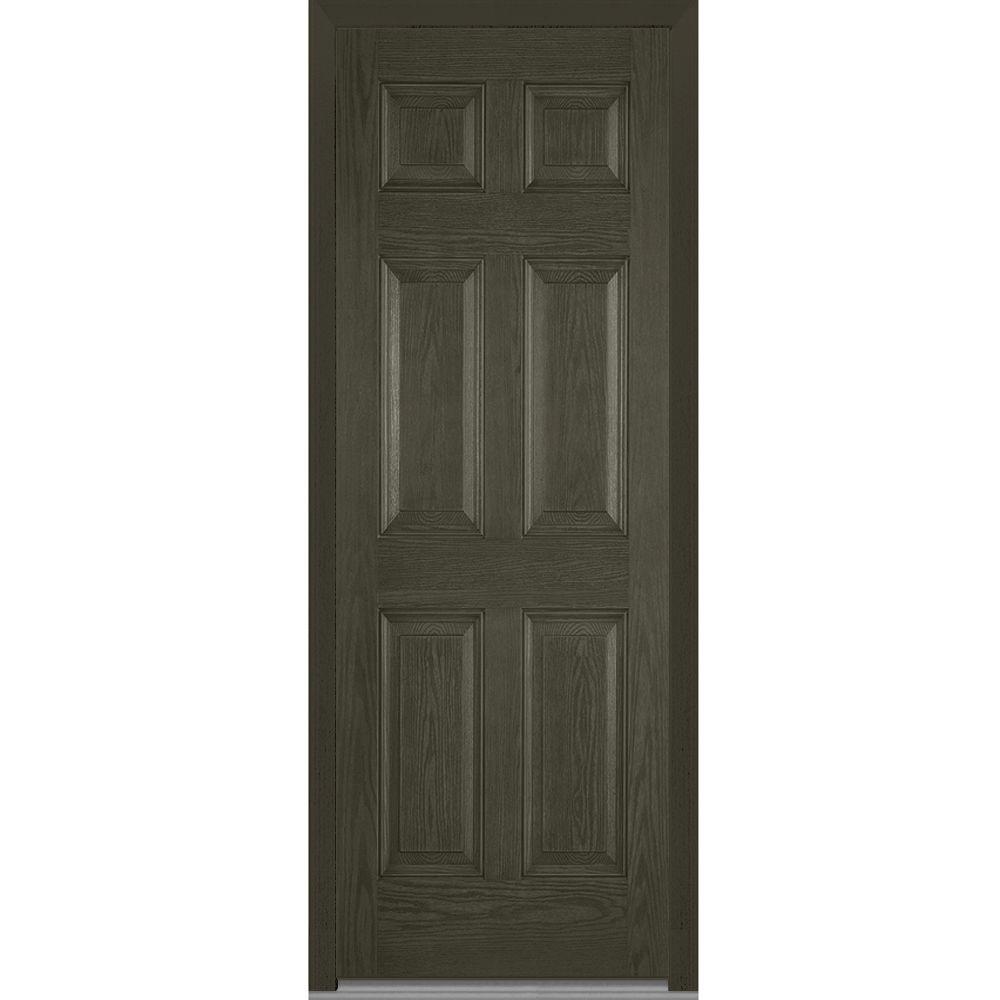 doors door exterior depot prehung stained oak panel glass mmi fiberglass inswing left classic hand windows