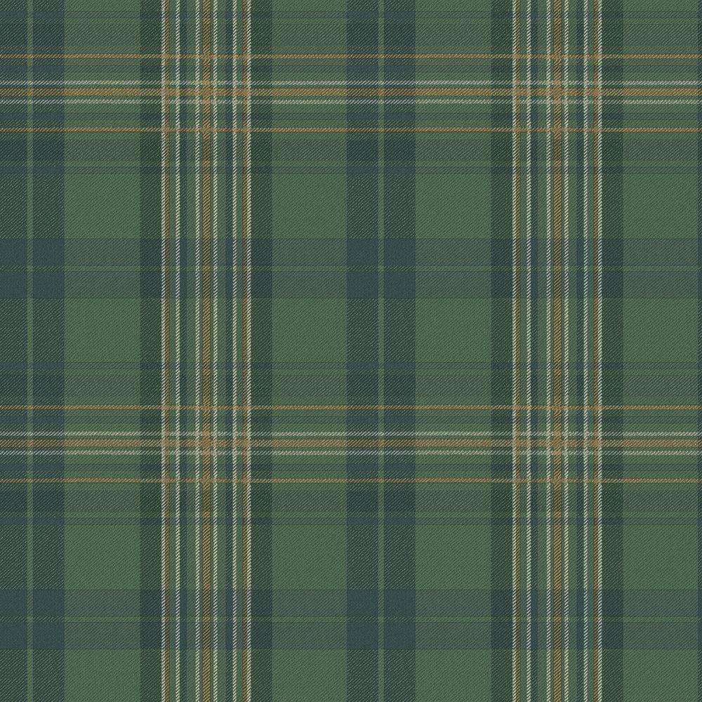 Chesapeake Austin Green Plaid Wallpaper Sample-MAN330212SAM - The Home