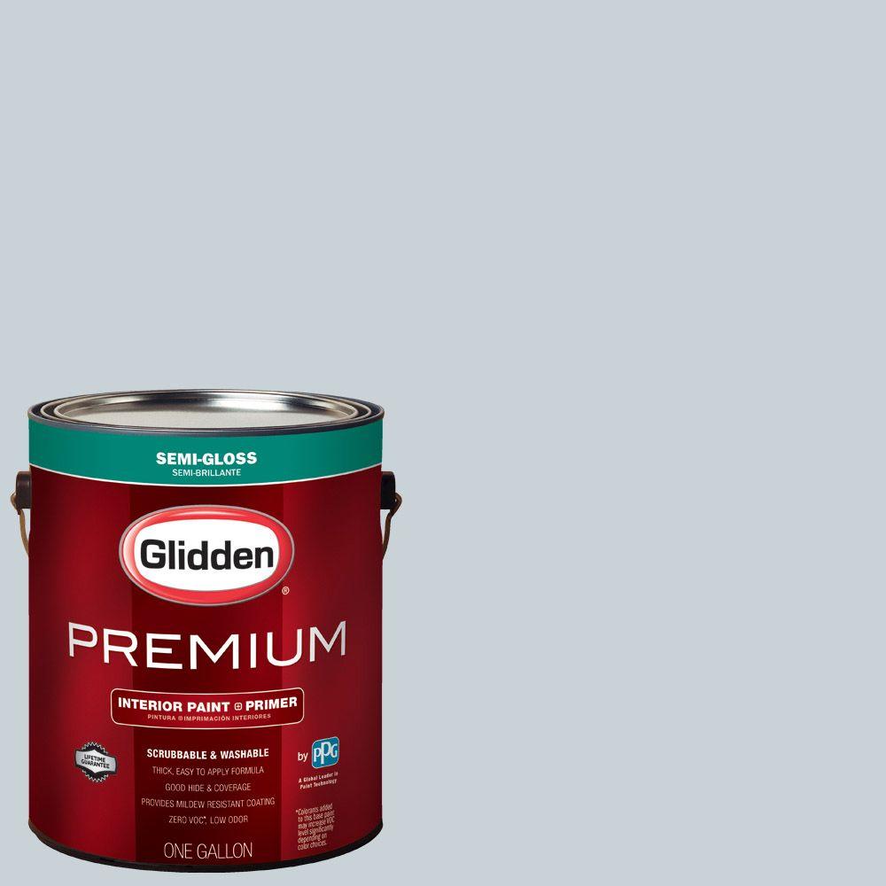 Glidden Premium 1 gal. HDGCN44 Silver Blue Pearl SemiGloss Interior