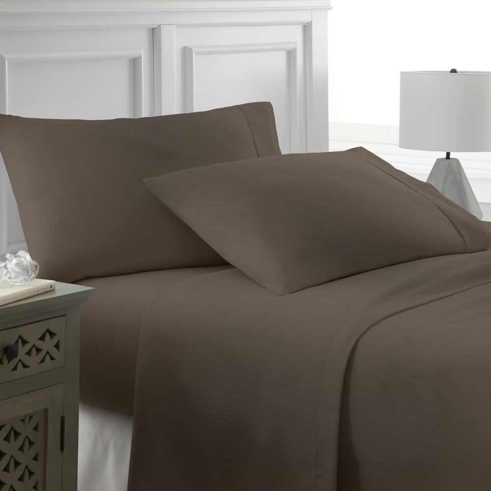 Becky Cameron Performance Chocolate Twin 4 Piece Bed Sheet Set Ieh Becky Cameron Performance Chocolate Twin 4 Piece Bed Sheet Set Ieh 4pc Ch The Home Depot
