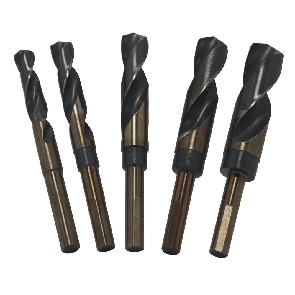 Straight Shank Slow Spiral Pack of 5 YG-1 D4148 High Speed Steel Screw Machine Drill Bit #33 Size 7//64 Diameter x 1-7//8 Length 135 Degree TiN Finish