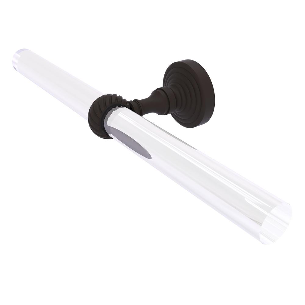 Allied Brass PG-24D-ORB Pacific Grove Collection Two Post Toilet Paper Holder with Dotted Accents Oil Rubbed Bronze