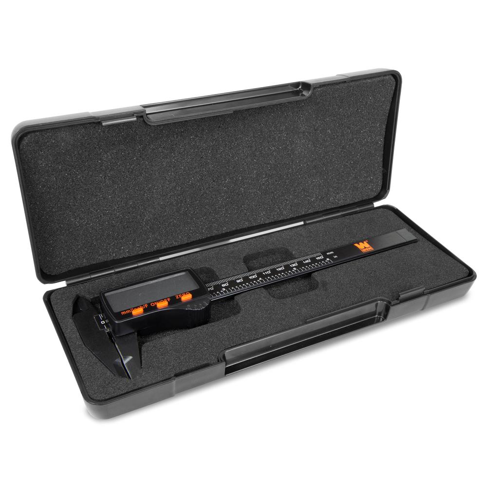 Electronic Digital Caliper 6.1" LCD Readout Storage Case Measuring Tools Plastic 44459107613 eBay