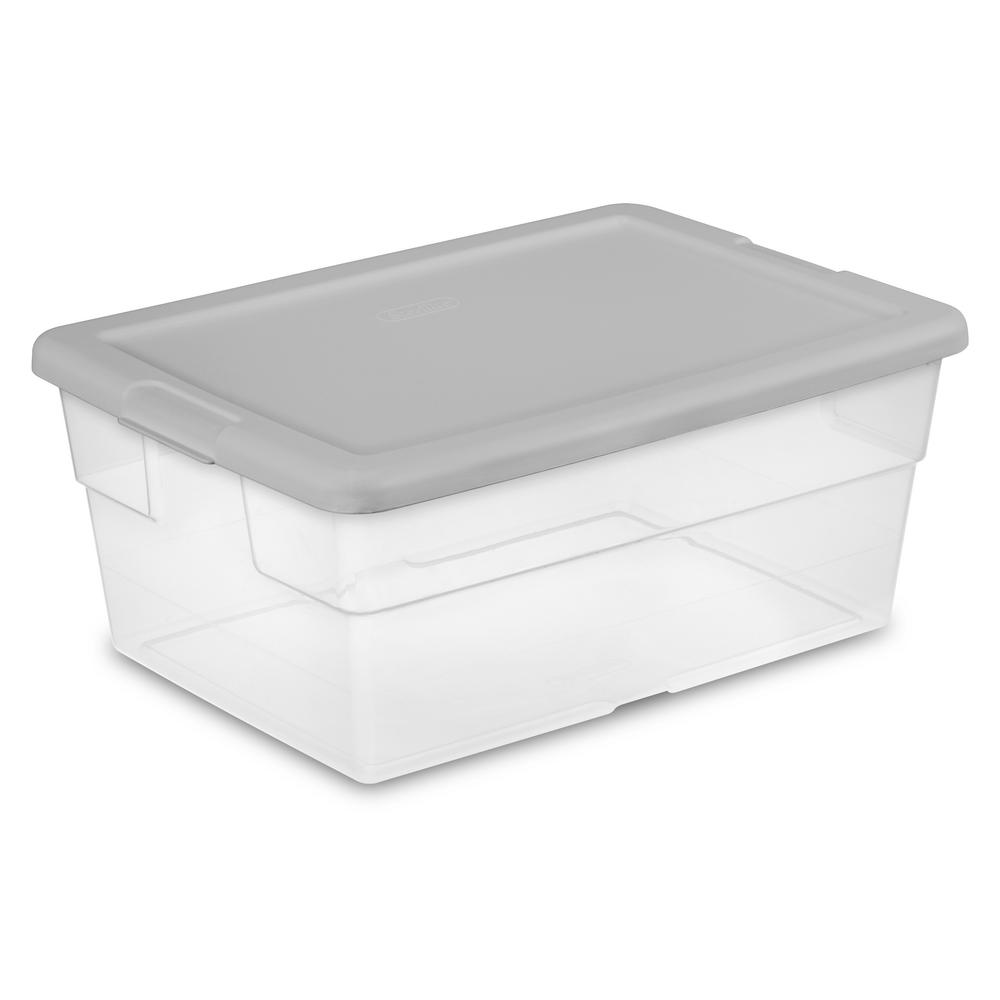 Sterilite 16 Qt. Storage Box-16446A12 - The Home Depot