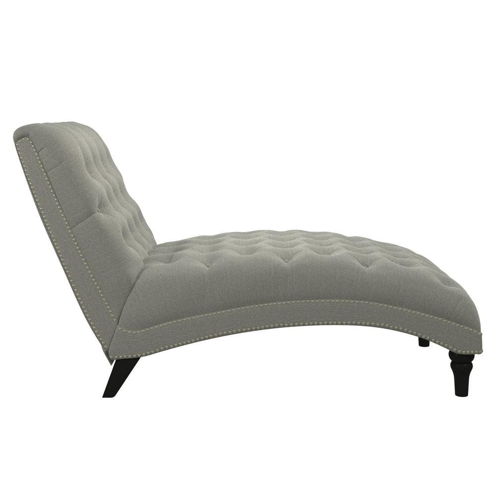 Handy Living Cara Snuggler Dove Gray Linen Tufted Chaise Lounge 340cl Lin13 284 The Home Depot - Linen Chaise Lounge Handy Living Cara Snuggler Dove Gray Linen Tufted Chaise Lounge 340cl Lin13 284 The Home Depot - Linen Chaise Lounge