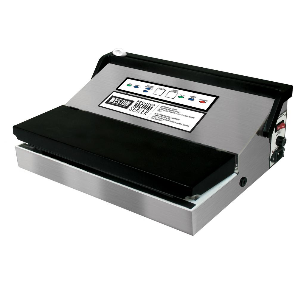 Weston Food Vacuum Sealers Specialty Liances The Home Depot Pro 1100 Stainless Steel Vacuum Sealer