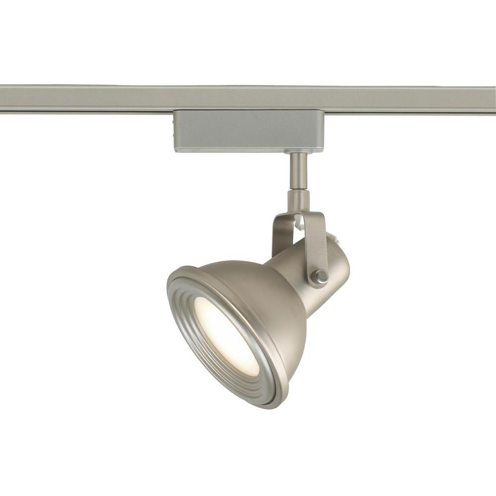 Commercial Electric LED Brushed Nickel Restoration Style Linear Track Lighting HeadDC5938BA