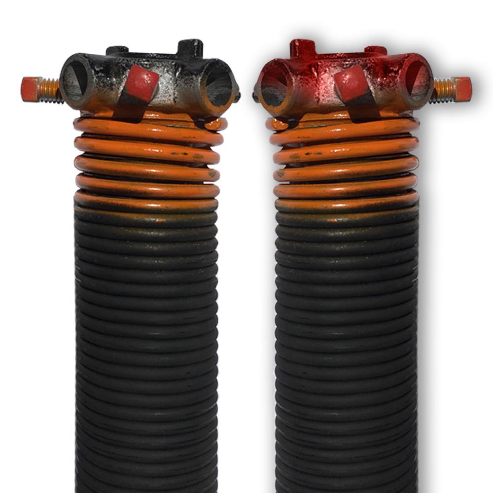 DURA-LIFT 0.273 in. Wire x 2 in. D x 40 in. L Torsion Springs in Orange