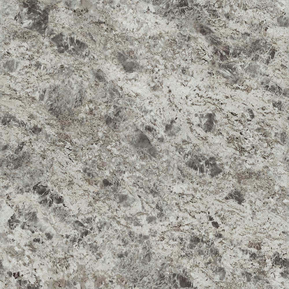 FORMICA 48 in. x 96 in. 180fx Laminate Sheet in Silver Flower Granite