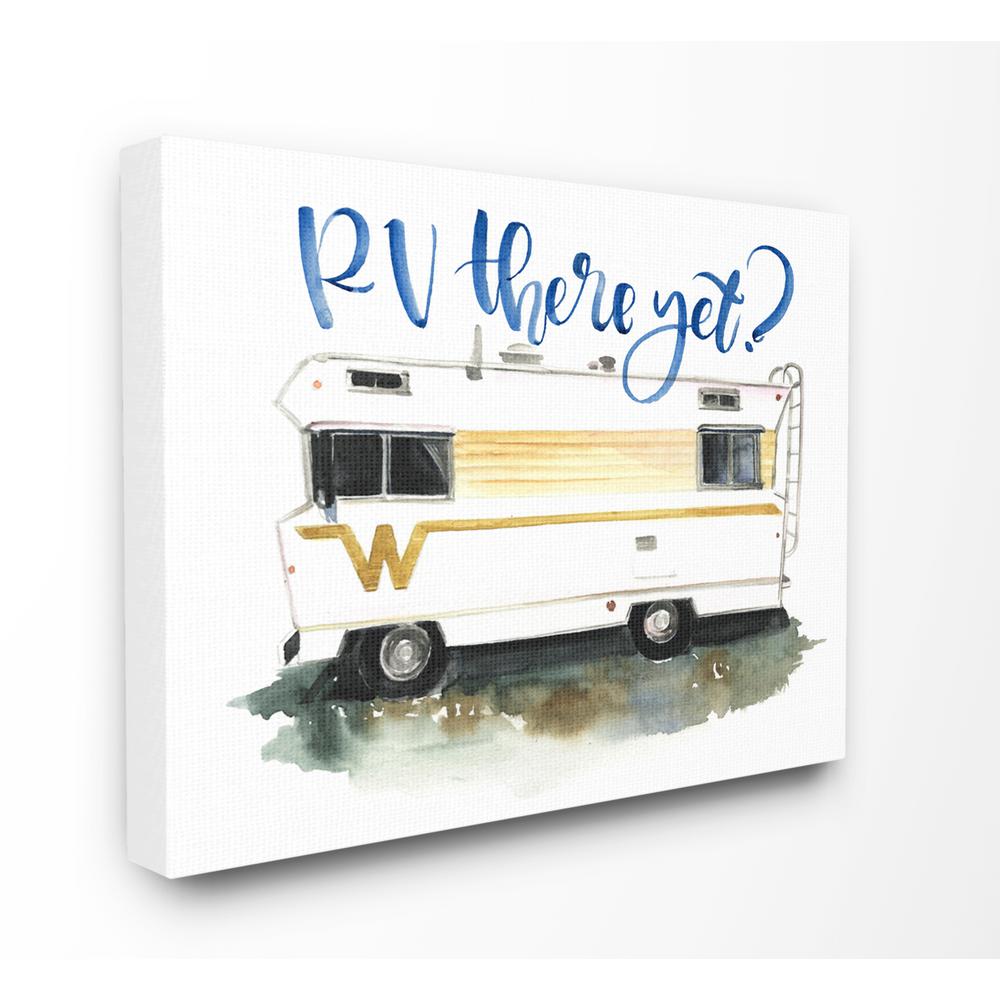 The Stupell Home Decor Collection 30 In X 40 In Rv There Yet Yellow Striped Rv Watercolor By Jennifer Paxton Parker Canvas Wall Art Stp 144 Cn 30x40 The Home Depot