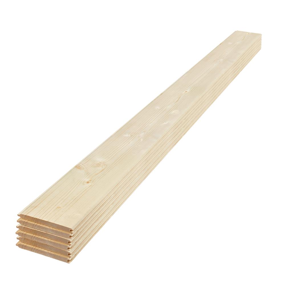 Ufp Edge 1 In X 8 Ft Unfinished Pine Tongue And Groove Ufp Edge 1 In X 8 Ft Unfinished Pine