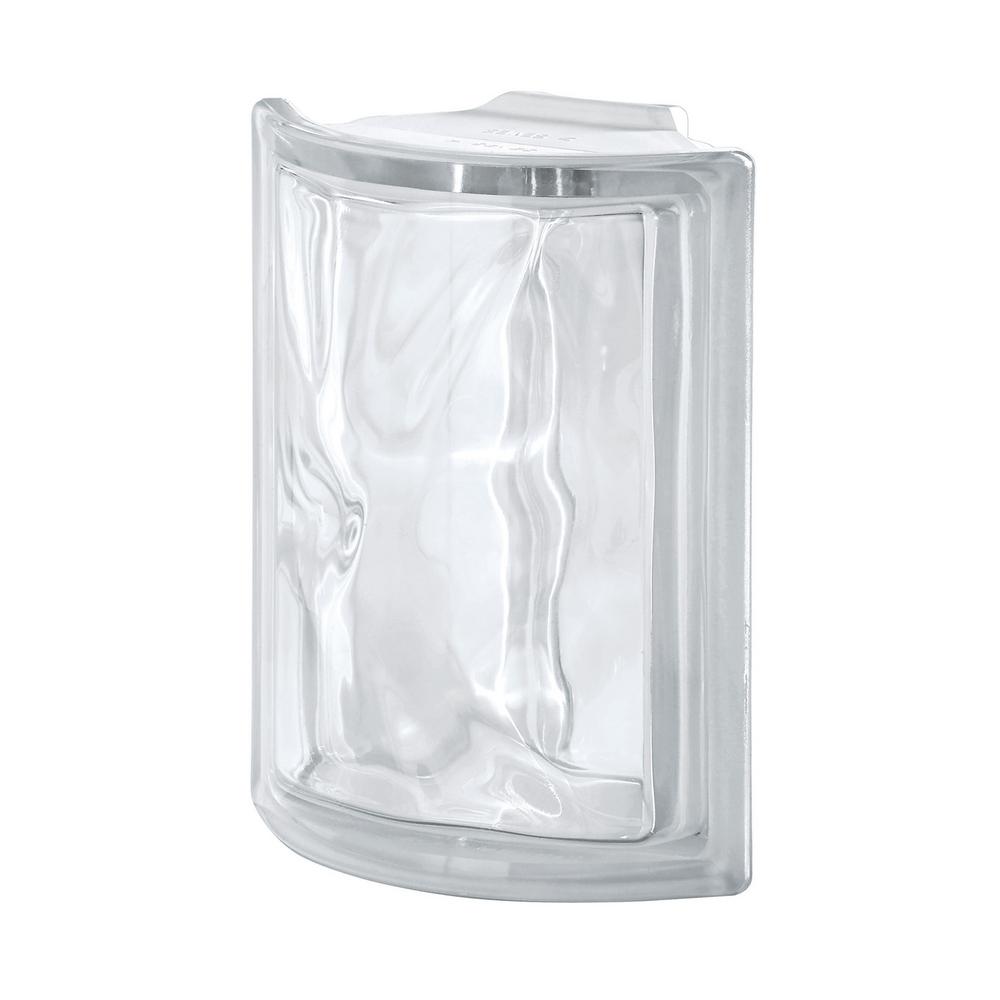 Seves Pegasus Neutro 5.98 in. x 7.48 in. x 3.15 in. Wavy Pattern Corner