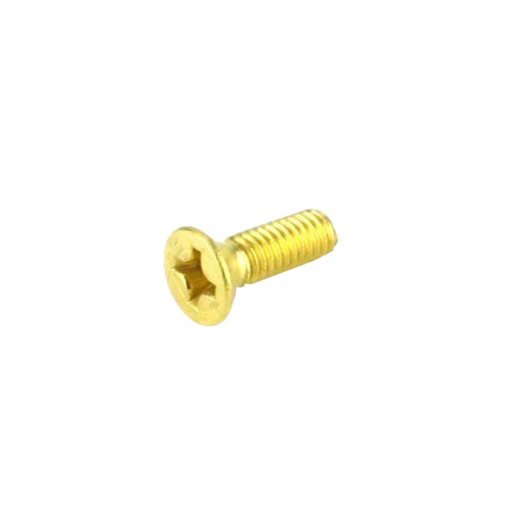 Flat Slot Drive #10 X 1-1//4 Brass Wood Screws 15 pcs