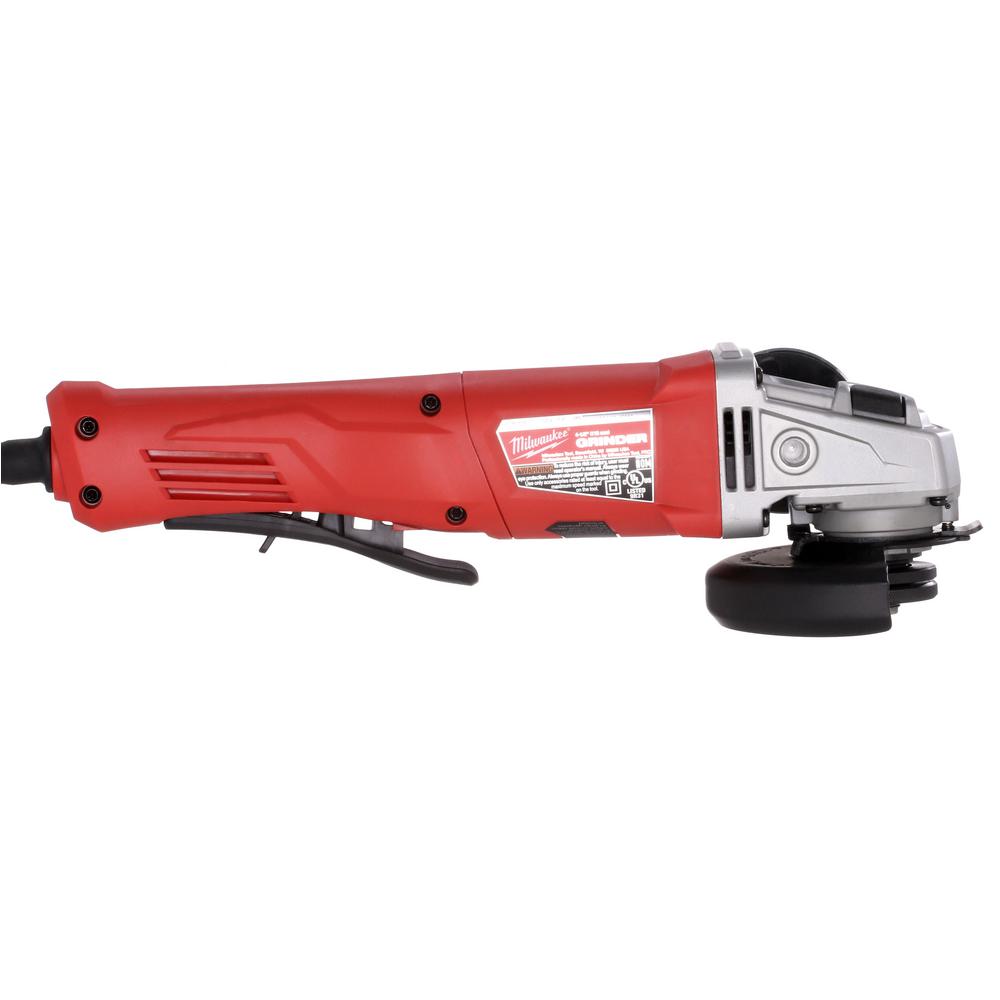 Milwaukee Corded 4 1/2" Small Angle Grinder 11Amp w/ No Lock Paddle