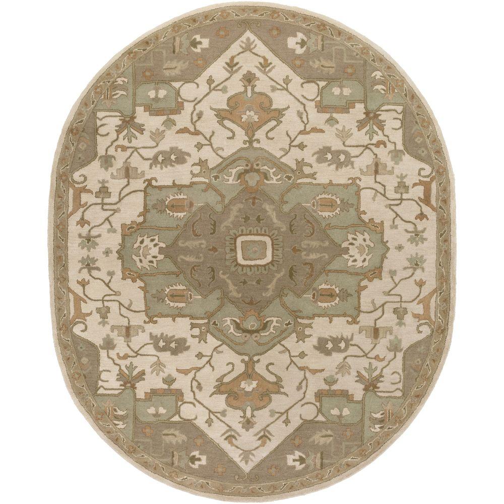 Artistic Weavers Demetrios Beige 8 ft. x 10 ft. Indoor Oval Area Rug