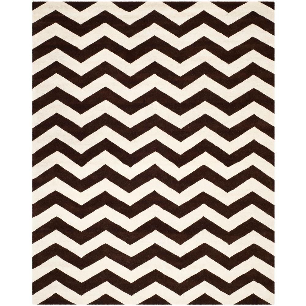 Safavieh Chatham Brown Ivory 8 Ft X 10 Area Rug Cht715k The Safavieh Chatham Brown Ivory 8 Ft X 10 Area Rug