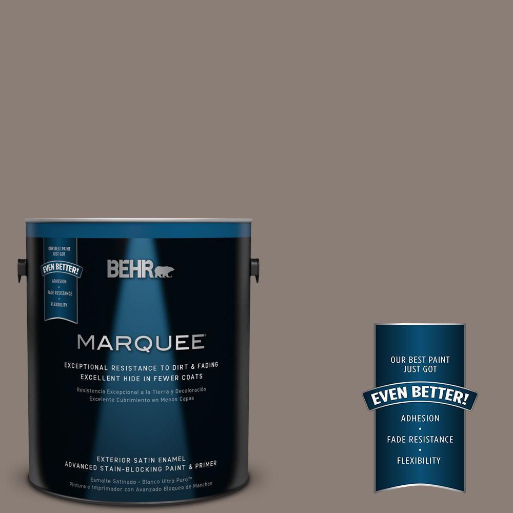 BEHR MARQUEE 1 gal. #HDC-NT-27B Wild Truffle Exterior Satin Enamel ...