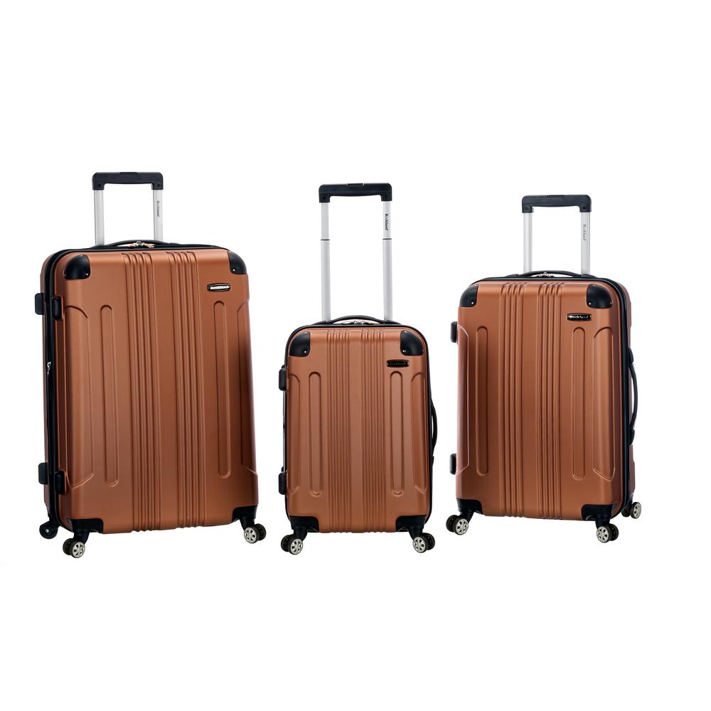 Rockland Sonic 3-Piece Hardside Spinner Luggage Set, Brown was $480.0 now $144.0 (70.0% off)