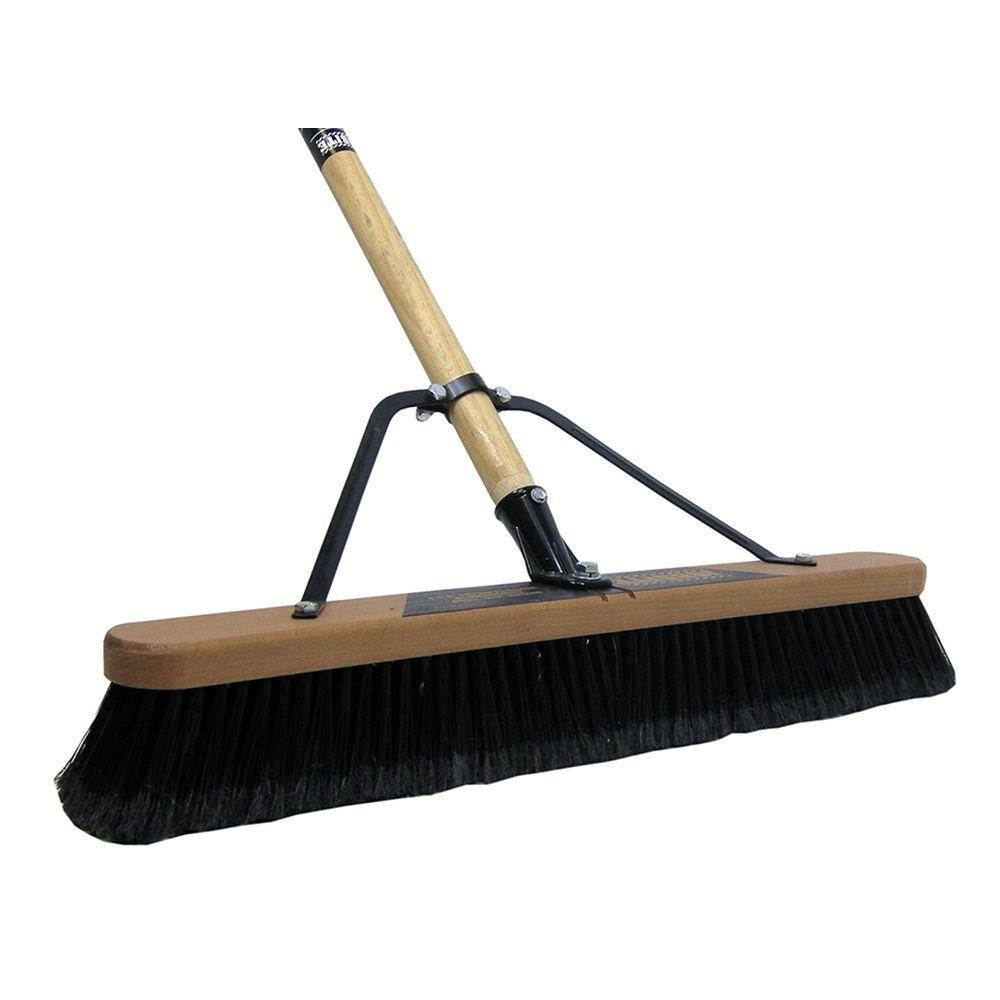 Quickie Job Site 24 in. MultiSurface Indoor/Outdoor Push Broom
