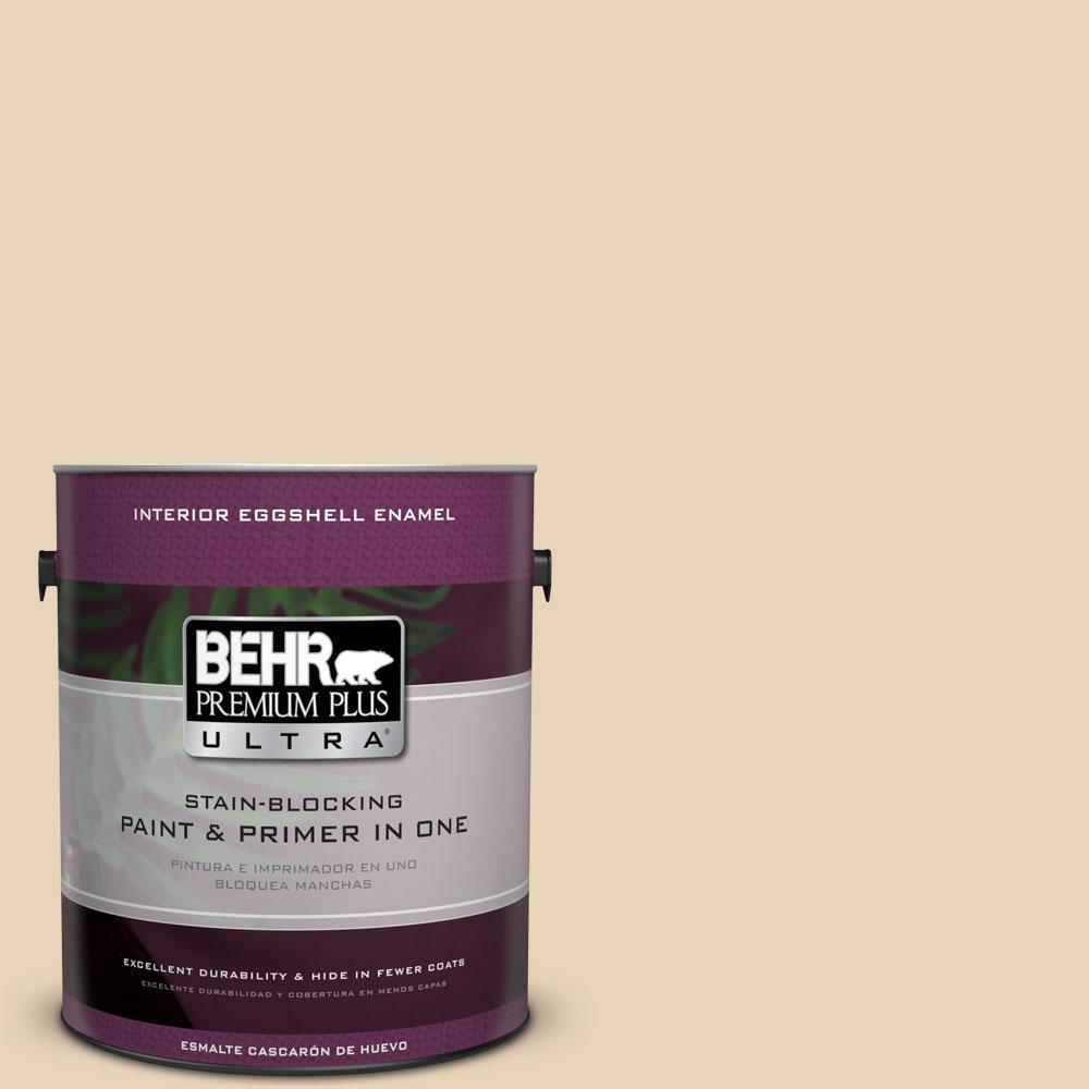 BEHR Premium Plus Ultra 1Gal. PPU718 Sand Pearl Eggshell Enamel