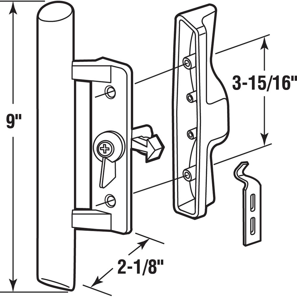 Diecast Wood Hook Style Aluminum Color Internal Lock 3 15 16 In Prime Line Products C 1018 Sliding Glass Door Handle Set Door Hardware Locks Tools Home Improvement Wieliczkapark Pl