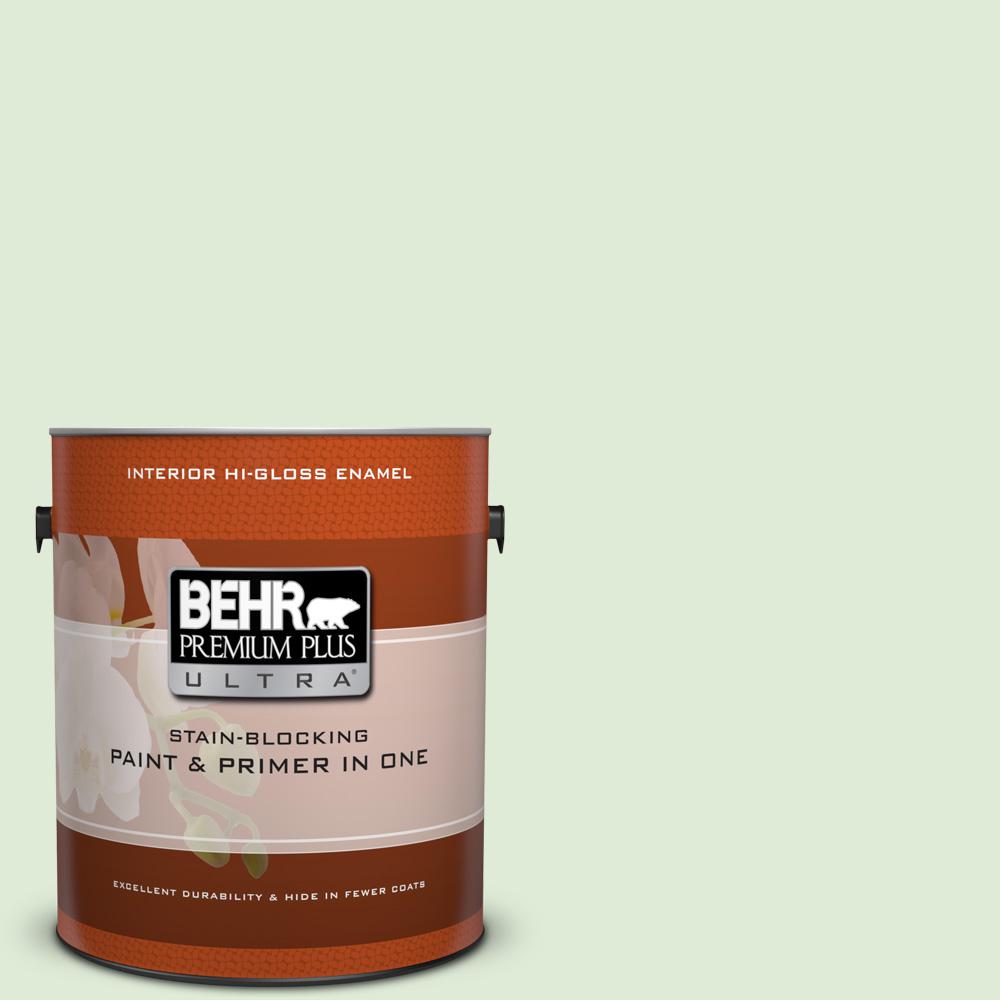 BEHR Premium Plus Ultra 1gal. M3902 Misty Meadow SemiGloss Enamel