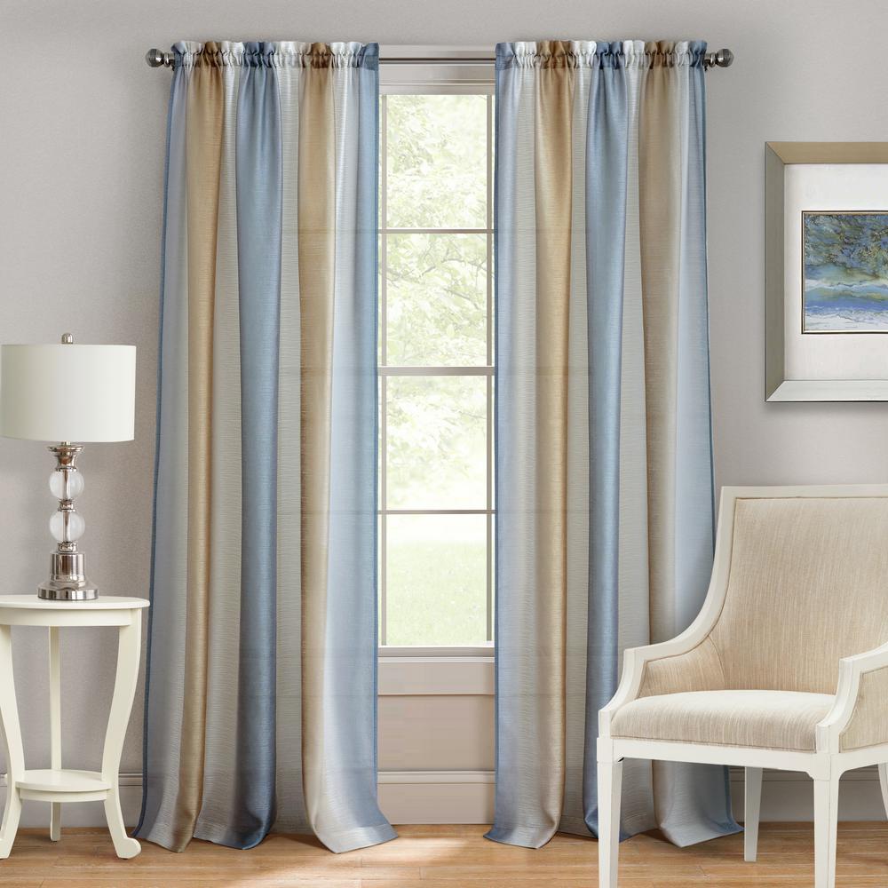 Silver Gold Curtains Drapes Window Treatments The Home Depot