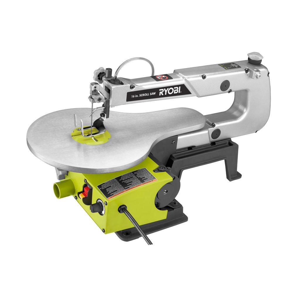 Ryobi 1.2 Amp 16 in. Corded Scroll Saw-SC165VS - The Home ...