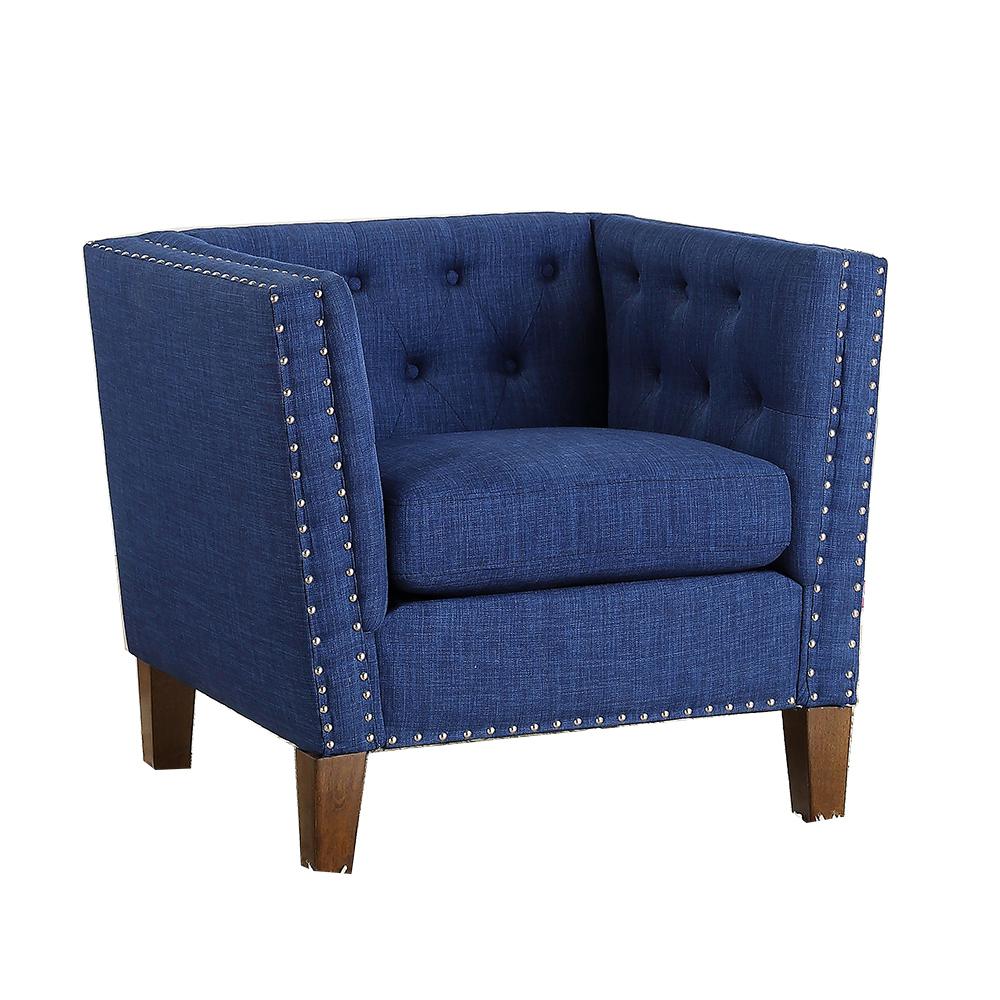 Campbell Blue Accent Chair