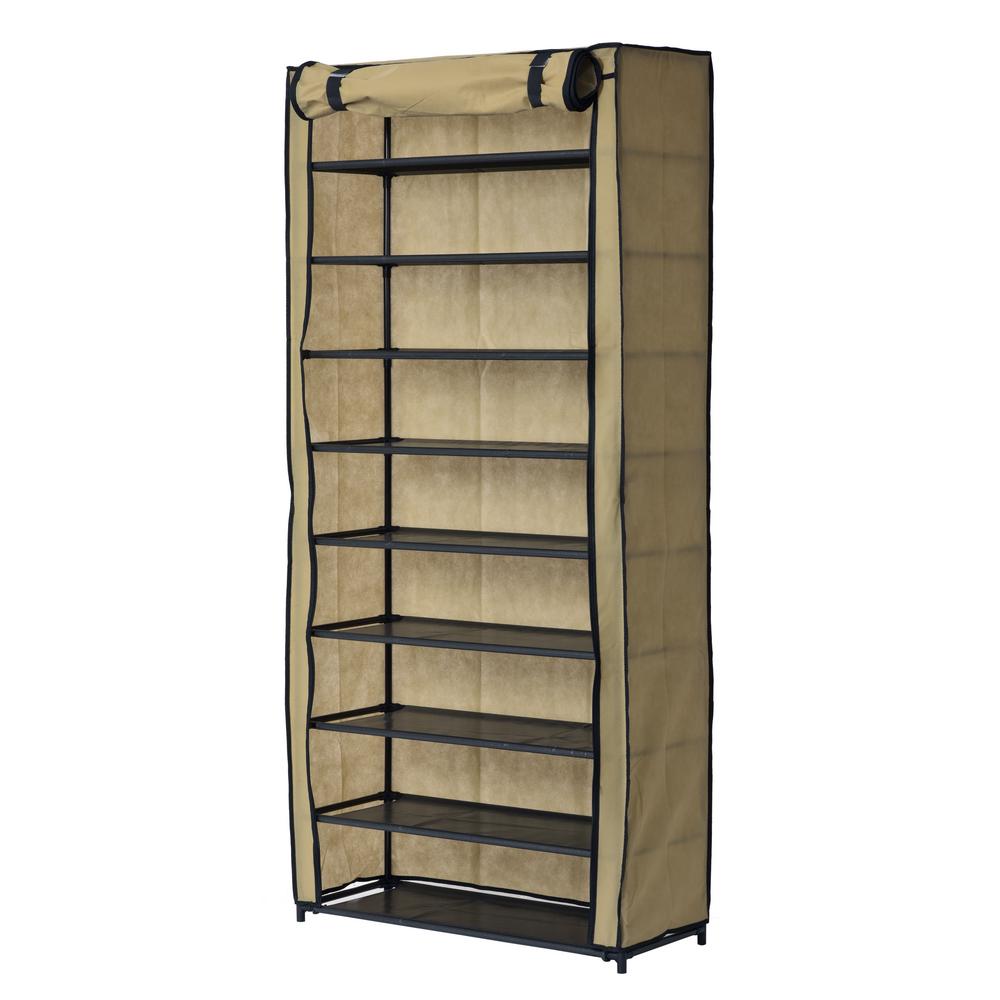 Muscle Rack Shoe Organizer With Cover 30 Pair Src10l Tn The