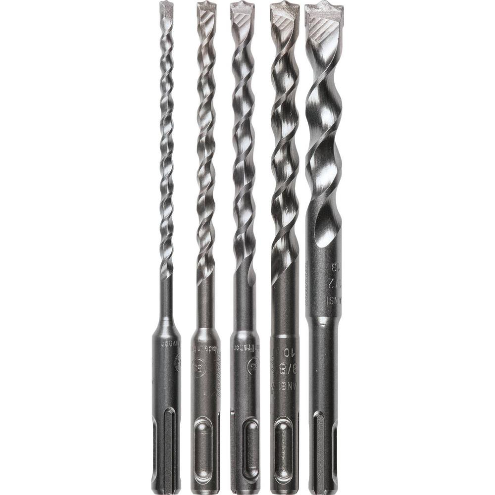 Makita 2-cutter Carbide Sds-plus Bit Set (5-piece)-b-60969 - The Home Depot