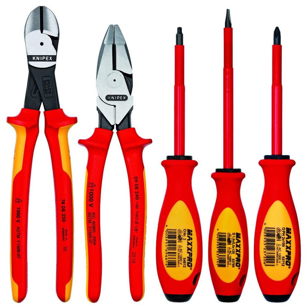 KNIPEX Pliers and Screwdriver Tool Set (5-Piece)-9K 98 98 22 US - The ...