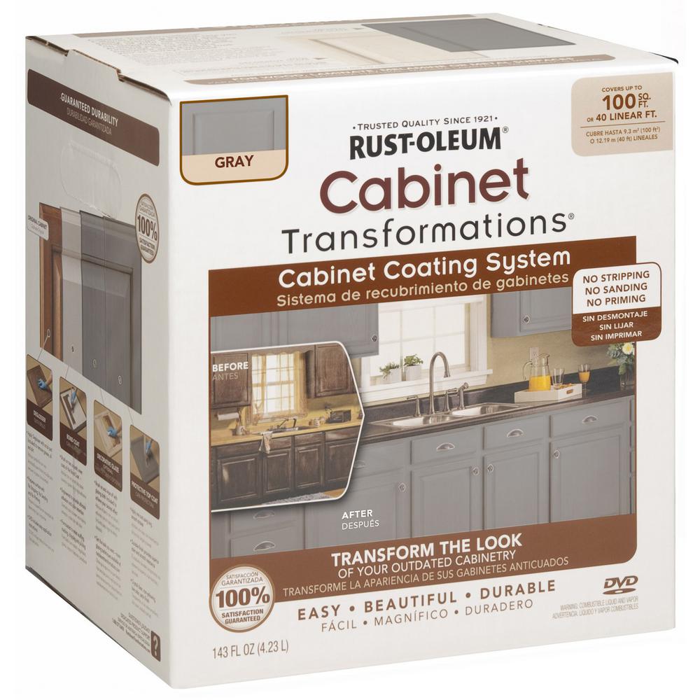 Rust Oleum Transformations 1 qt Gray iCabineti Small Kit 