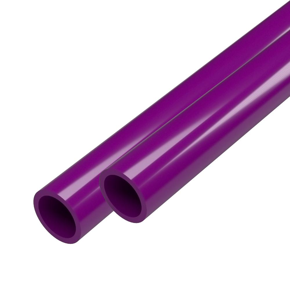 Formufit 1/2 in. x 5 ft. Furniture Grade Schedule 40 PVC Pipe in Purple Plastic Tubing At Home Depot