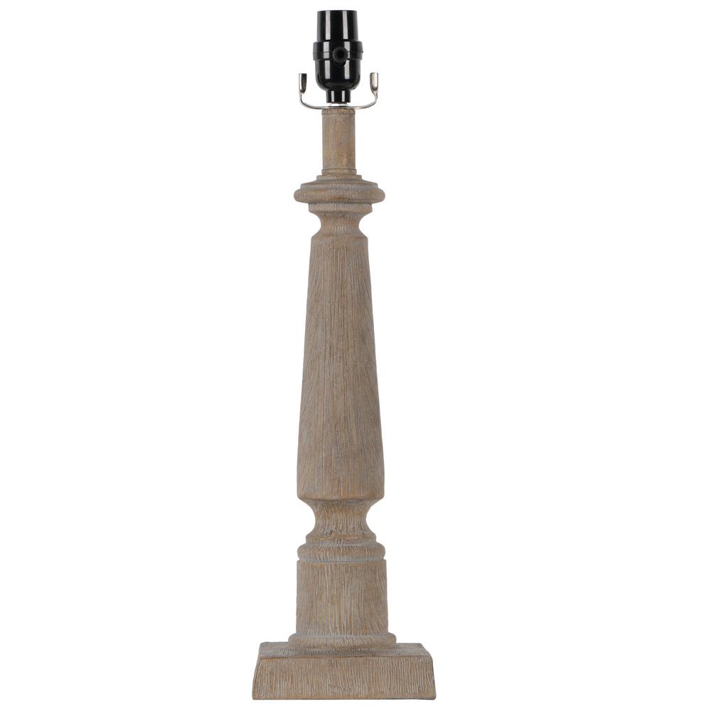 Hampton Bay Mix And Match 21 In H Driftwood Table Lamp Base