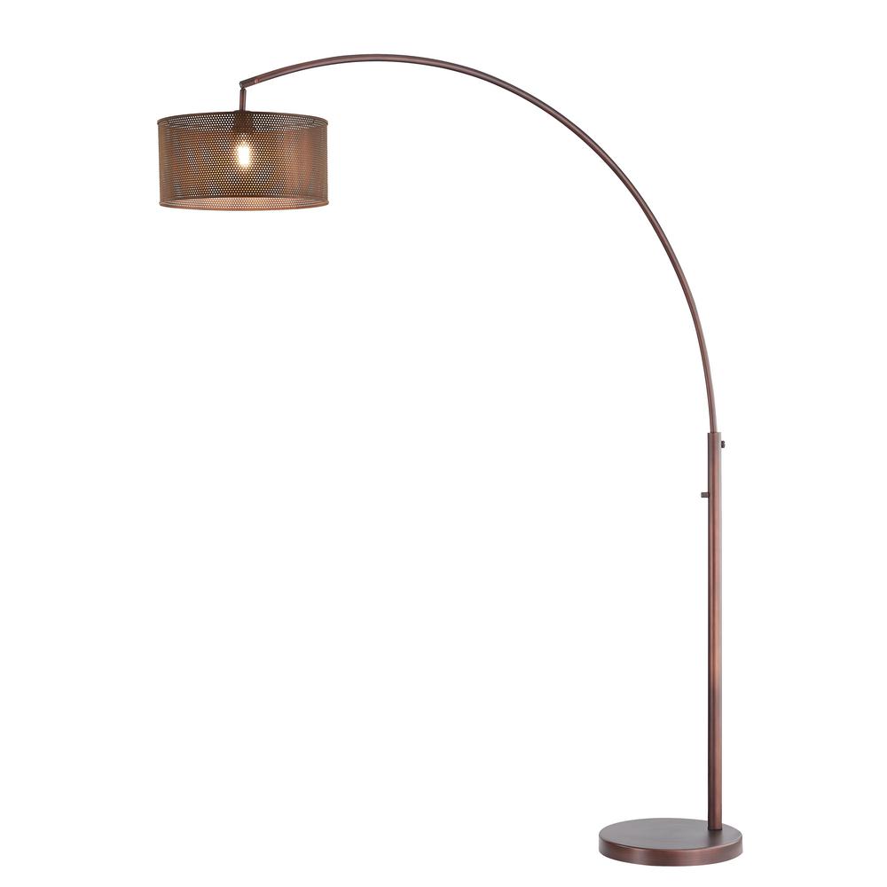 Artiva Elena Iv 81 In Double Shade Led Antique Bronze Arched