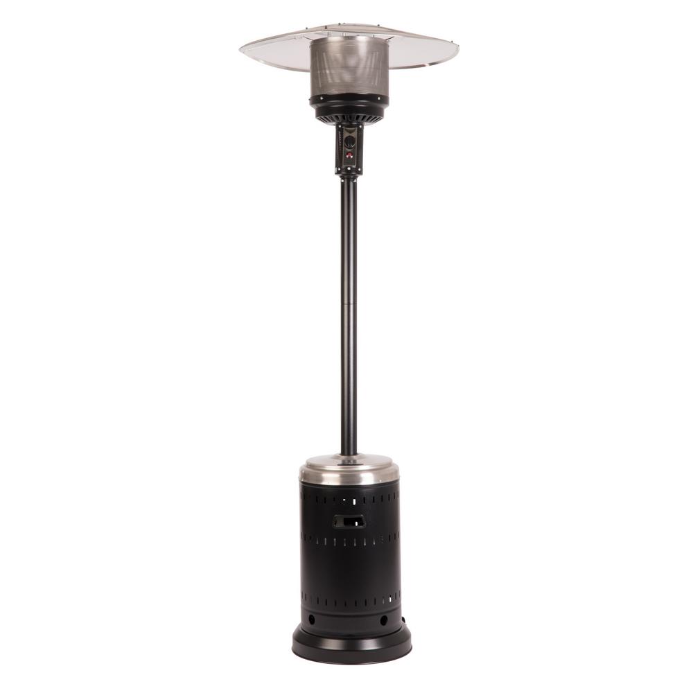 Fire Sense 46 000 Btu Onyx And Stainless Steel Gas Patio Heater