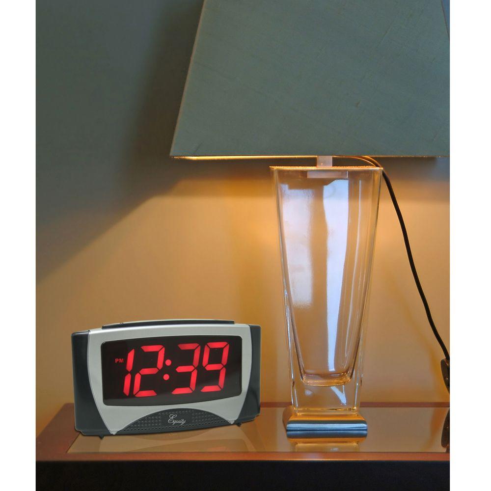 Equity by La Crosse Large 1.2 in. LED Electric Alarm Table Clock30029