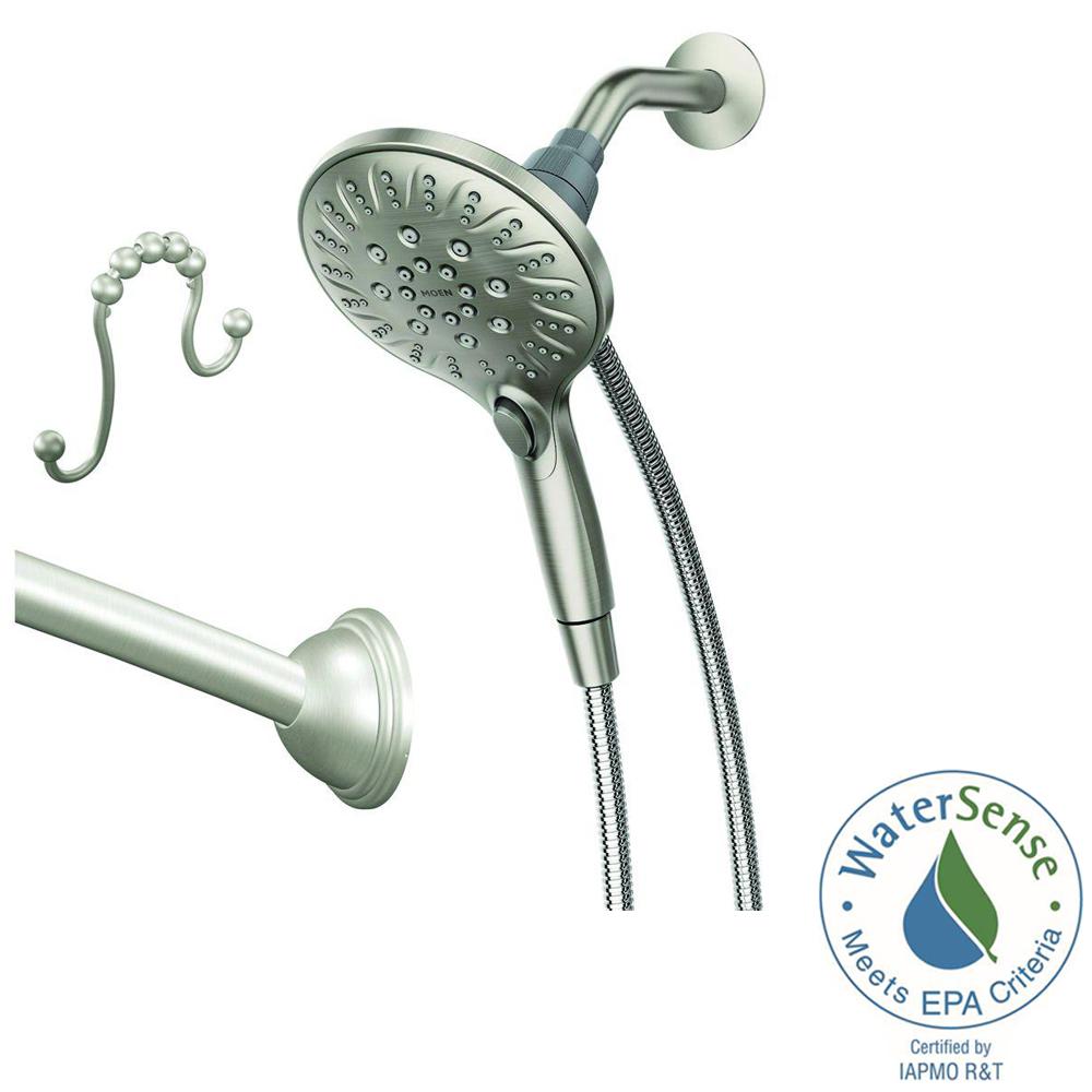 MOEN Attract 6Spray 5.5 in. Hand Shower with with Curved