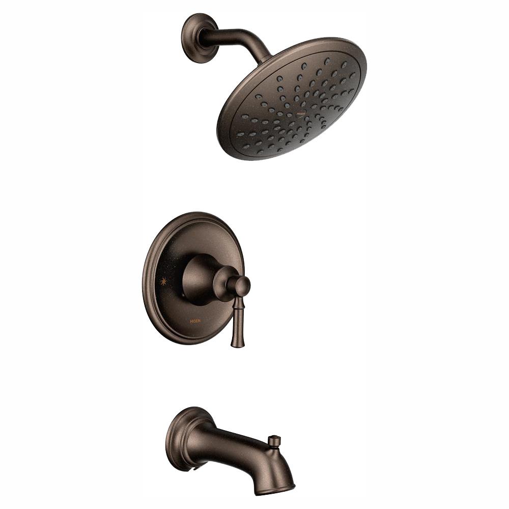 MOEN Dartmoor PosiTemp Rain Shower 1Handle Tub and Shower Faucet Trim