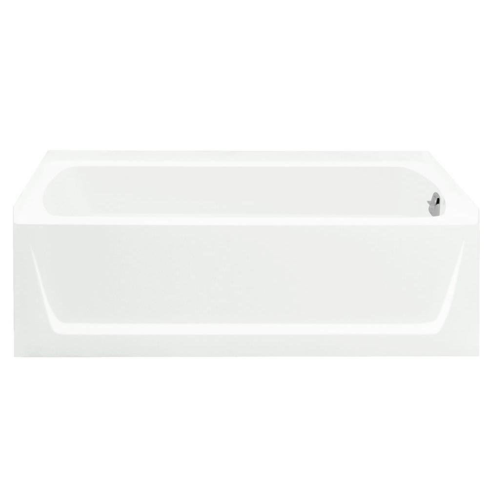 STERLING Ensemble 5 ft. Right Drain Soaking Tub in White-71171122-0 ...